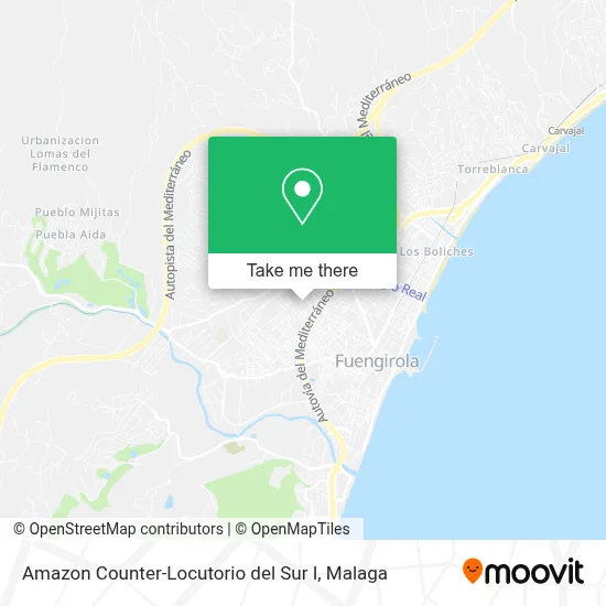 Amazon Counter-Locutorio del Sur I map