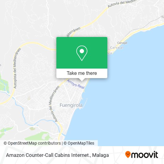 Amazon Counter-Call Cabins Internet. map