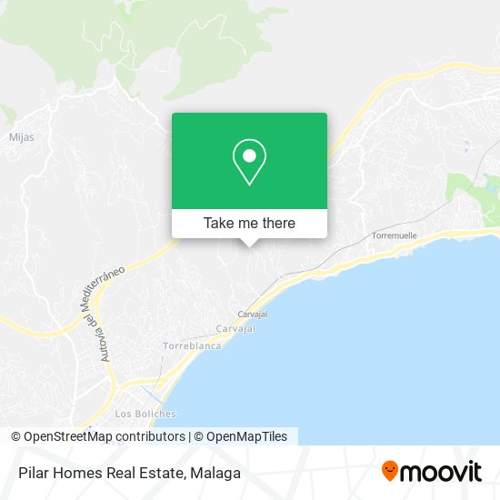 Pilar Homes Real Estate map
