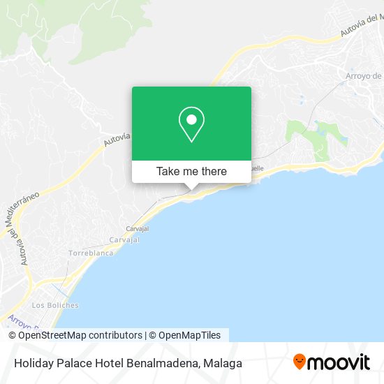 Holiday Palace Hotel Benalmadena map