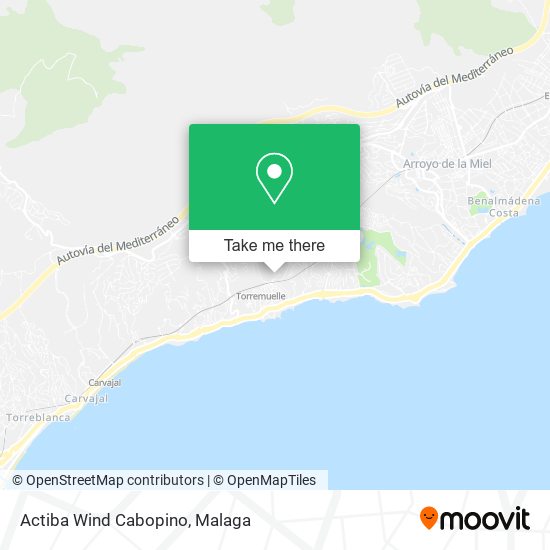 Actiba Wind Cabopino map