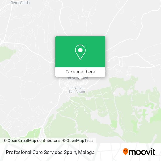 Profesional Care Services Spain map