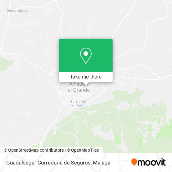 Guadalsegur Correduría de Seguros map
