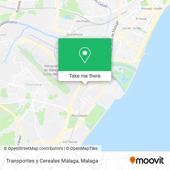 Transportes y Cereales Málaga map