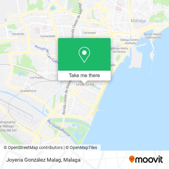 Joyeria González Malag map