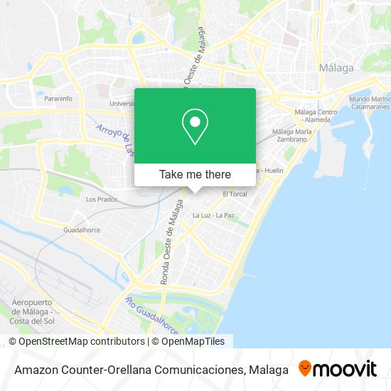 Amazon Counter-Orellana Comunicaciones map