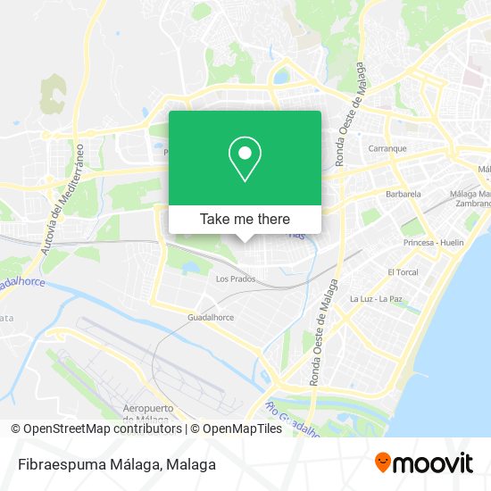 Fibraespuma Málaga map