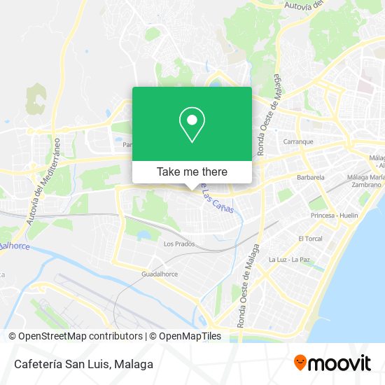 Cafetería San Luis map