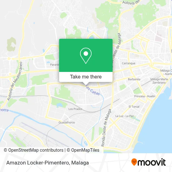 Amazon Locker-Pimentero map