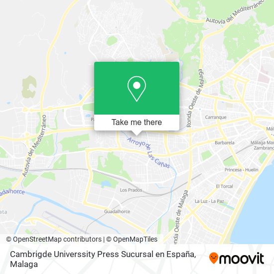 mapa Cambrigde Universsity Press Sucursal en España