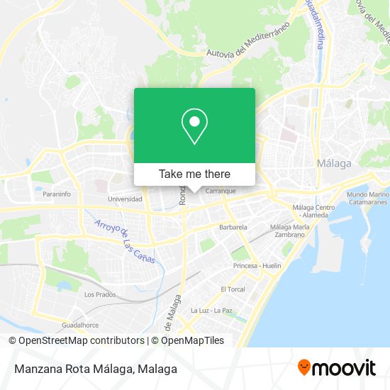 Manzana Rota Málaga map