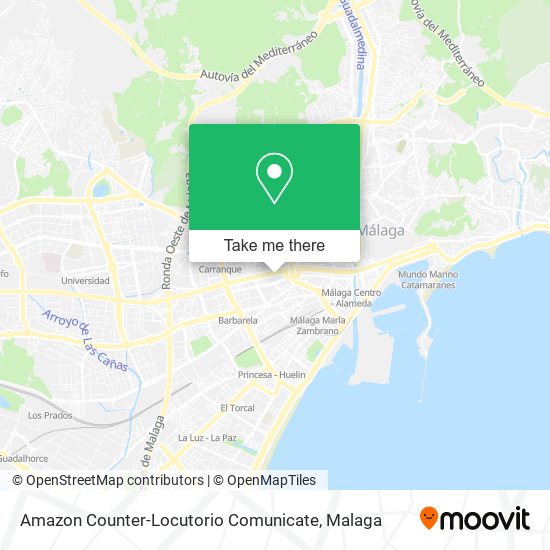 Amazon Counter-Locutorio Comunicate map