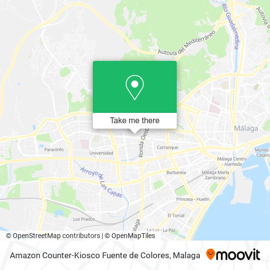 Amazon Counter-Kiosco Fuente de Colores map