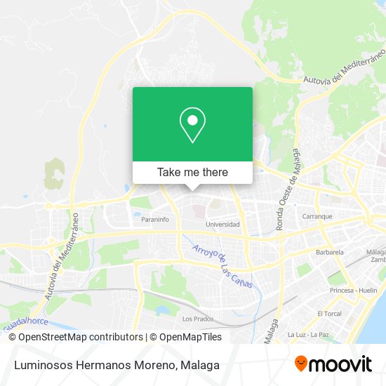 Luminosos Hermanos Moreno map