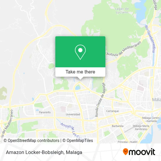Amazon Locker-Bobsleigh map