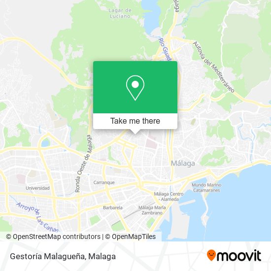 Gestoría Malagueña map