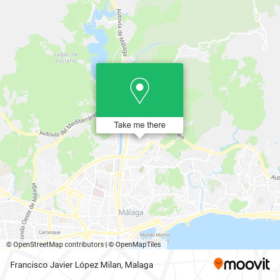 Francisco Javier López Milan map