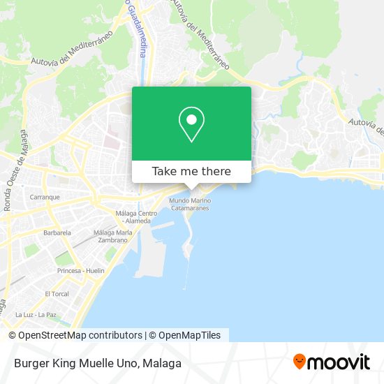 Burger King Muelle Uno map