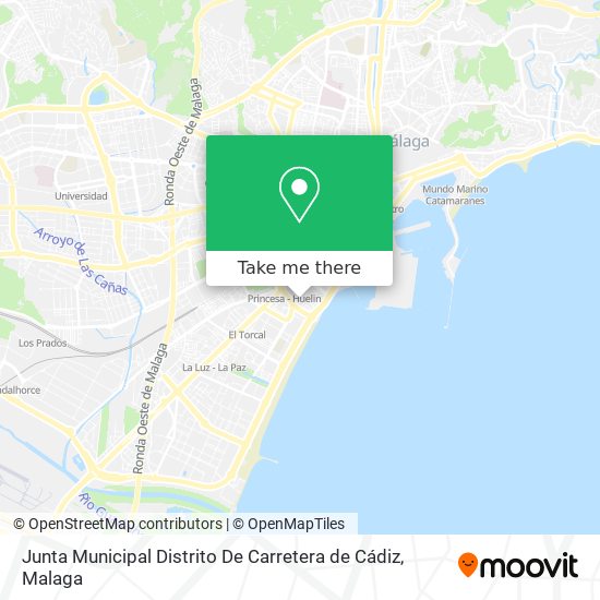 Junta Municipal Distrito De Carretera de Cádiz map