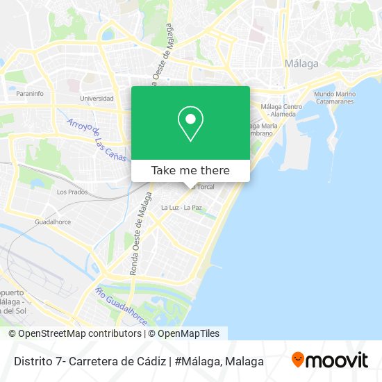 mapa Distrito 7- Carretera de Cádiz | #Málaga