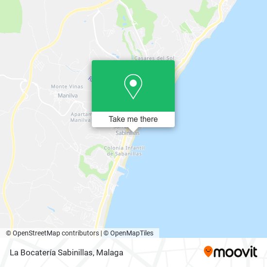 La Bocatería Sabinillas map