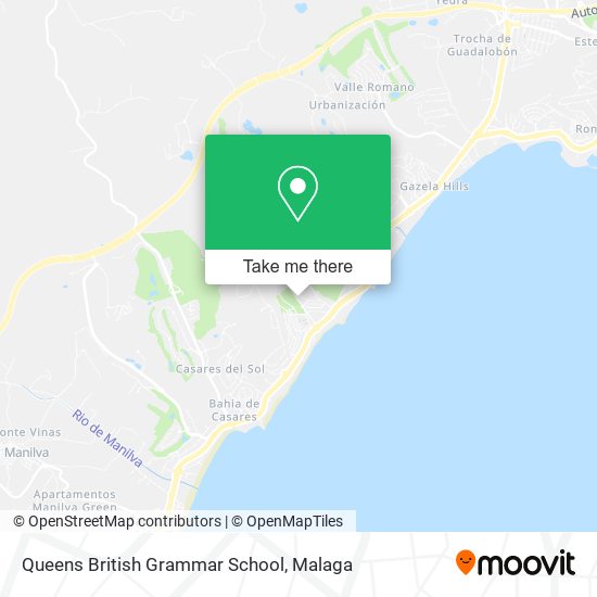 Queens British Grammar School map