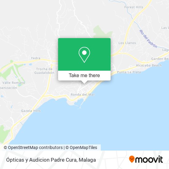 Ópticas y Audicion Padre Cura map