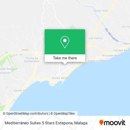 Mediterráneo Suites 5 Stars Estepona map