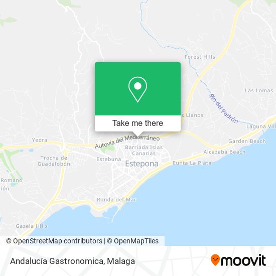 Andalucía Gastronomica map