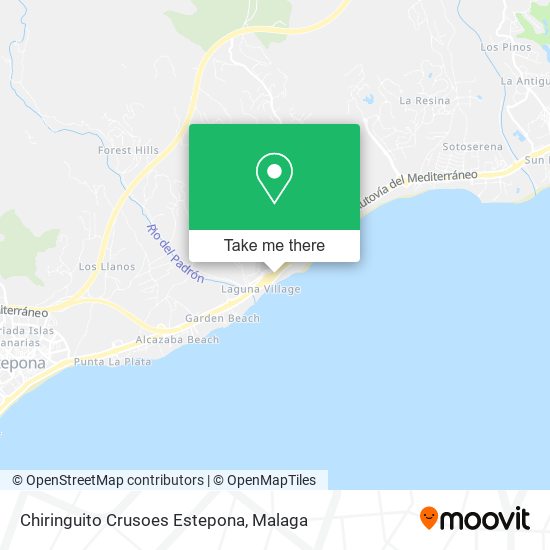 Chiringuito Crusoes Estepona map