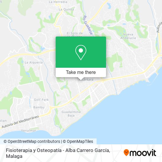 Fisioterapia y Osteopatía - Alba Carrero García map
