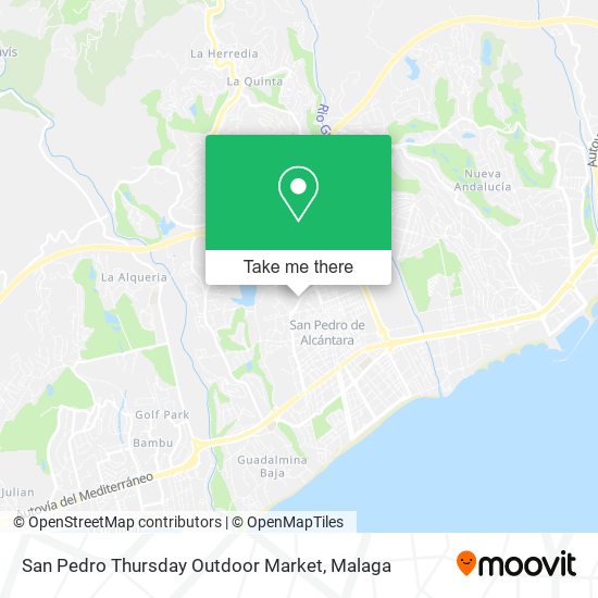 San Pedro Thursday Outdoor Market map