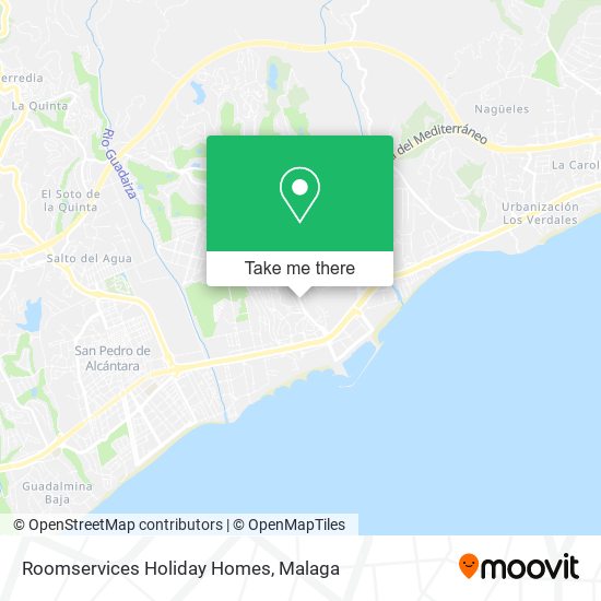 mapa Roomservices Holiday Homes