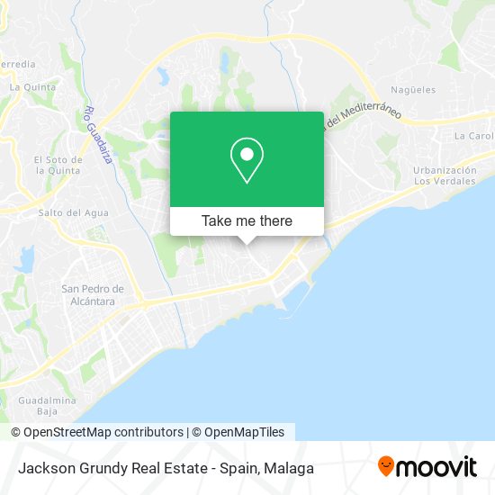 mapa Jackson Grundy Real Estate - Spain