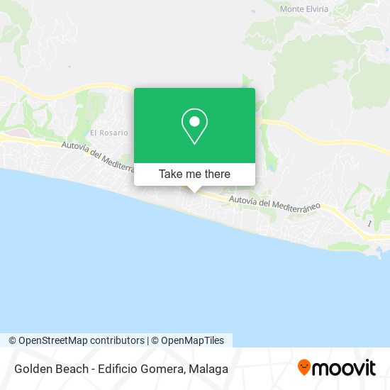 mapa Golden Beach - Edificio Gomera