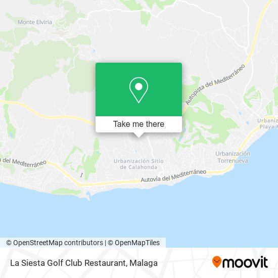 La Siesta Golf Club Restaurant map