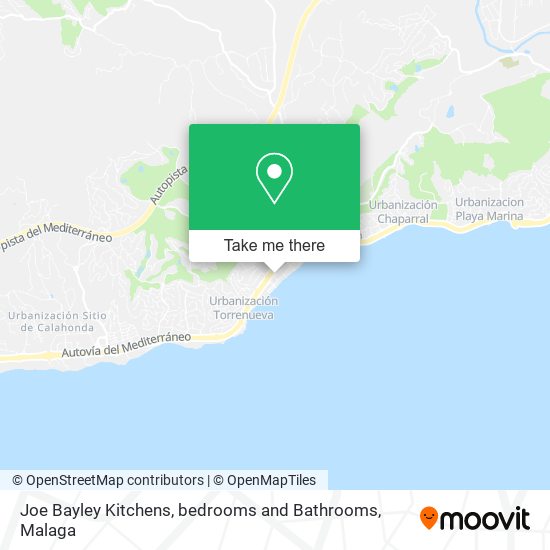 mapa Joe Bayley Kitchens, bedrooms and Bathrooms