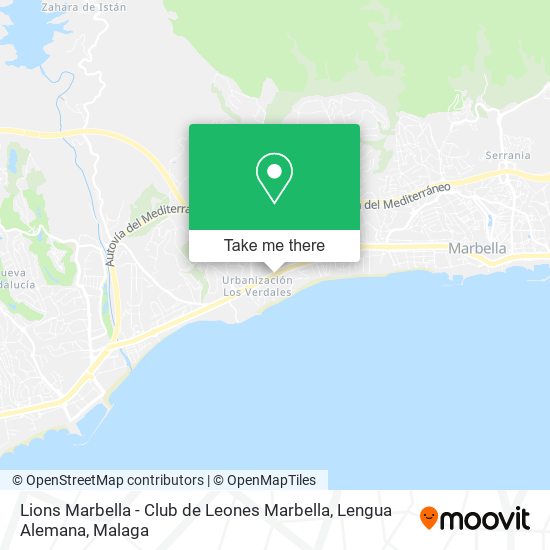 Lions Marbella - Club de Leones Marbella, Lengua Alemana map