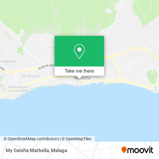 My Geisha Marbella map