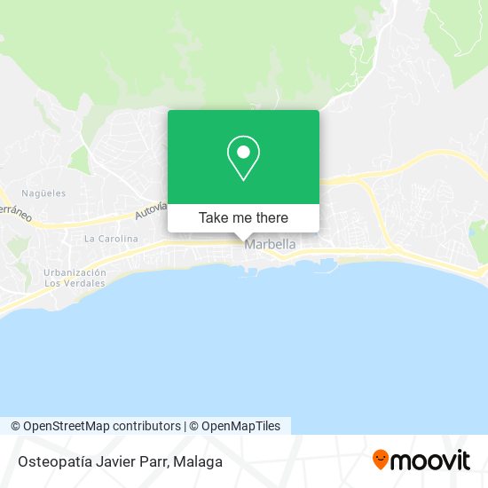 Osteopatía Javier Parr map