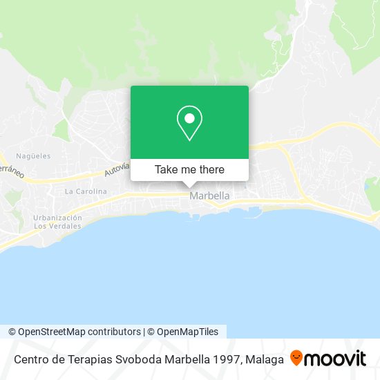 Centro de Terapias Svoboda Marbella 1997 map