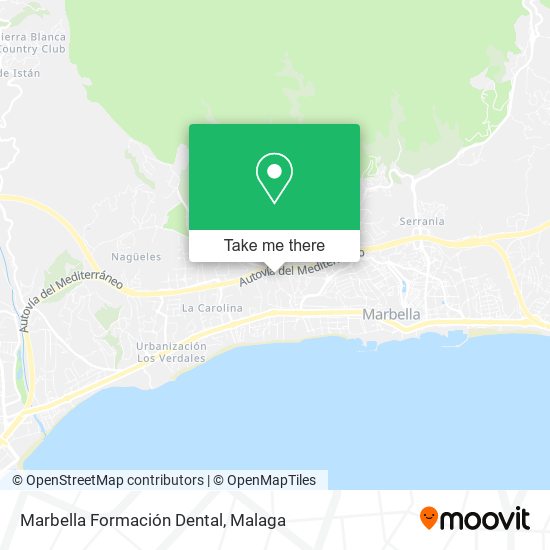 Marbella Formación Dental map