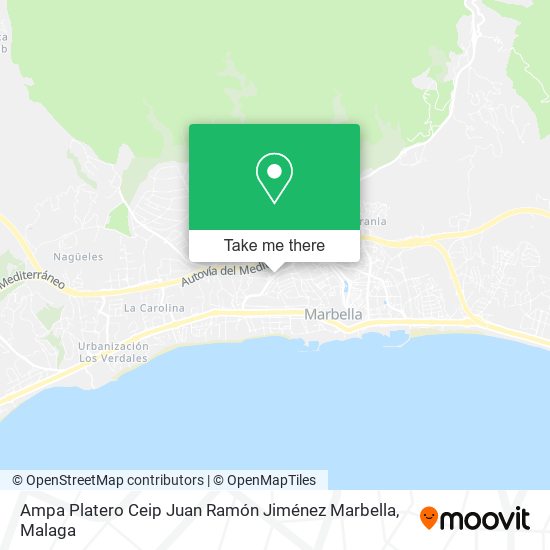 mapa Ampa Platero Ceip Juan Ramón Jiménez Marbella