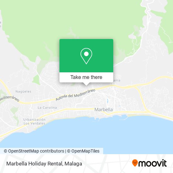 Marbella Holiday Rental map