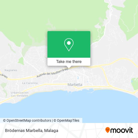 mapa Brödernas Marbella