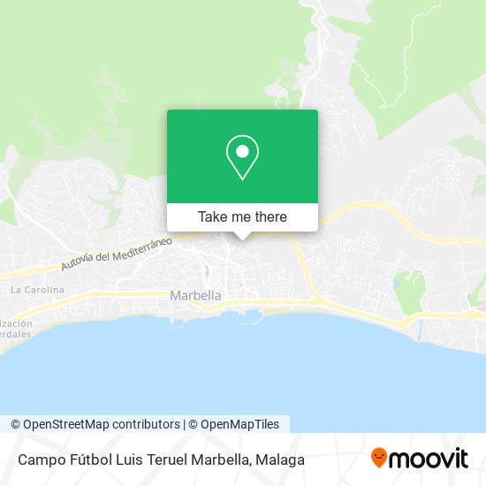 Campo Fútbol Luis Teruel Marbella map