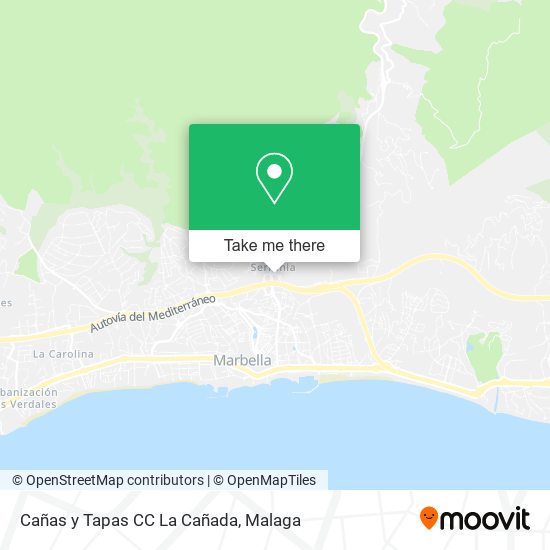 Cañas y Tapas CC La Cañada map