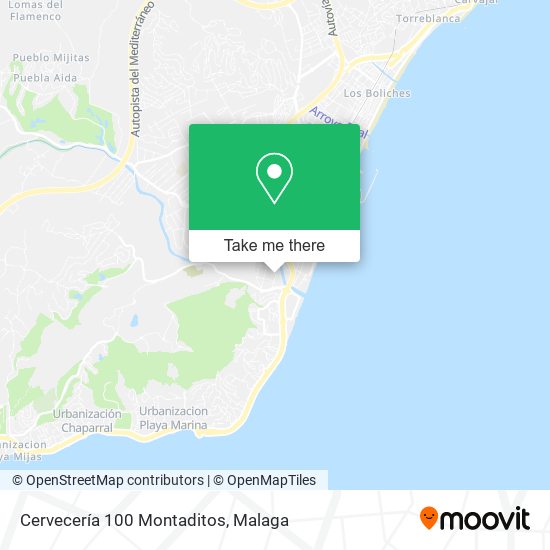Cervecería 100 Montaditos map