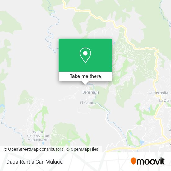 Daga Rent a Car map