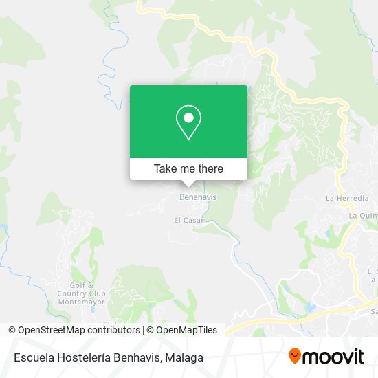 Escuela Hostelería Benhavis map